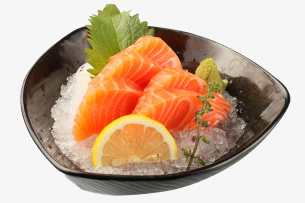 三文鱼切片免抠素材免费下载_觅元素51yuansu.com