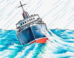 大海暴风雨波涛汹涌