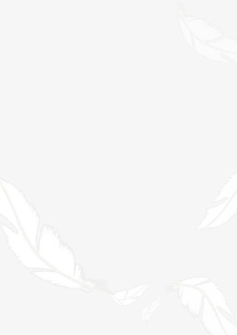 白色飘扬羽毛透明背景素材