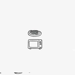 微波炉简笔画