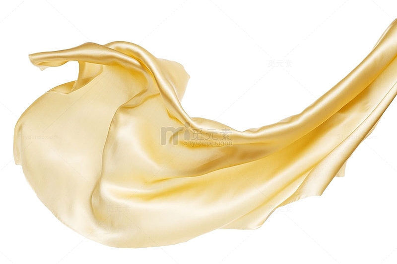 金色漂浮绸缎