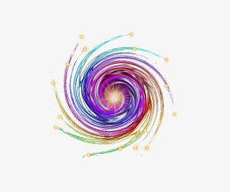 螺旋散光星辰效果元素