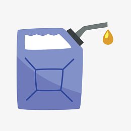 矢量蓝色卡通油桶中石油