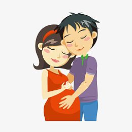 矢量怀着宝宝的孕妇