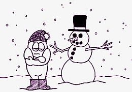 雪人和人简笔画
