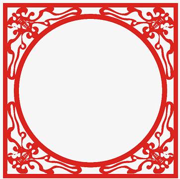 剪纸边框