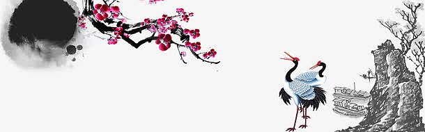 中国风仙鹤图