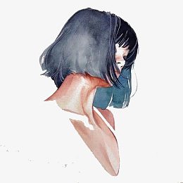 水彩女生