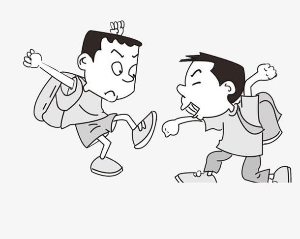 一言不合大打出手的同学