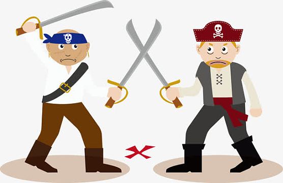 矢量图打架png海盗大刀png海盗武器刀png拿刀海盗男子矢量图png卡通