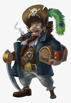 卡通海盗船长