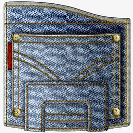 牛仔裤资源管理器jeans-folder-icons