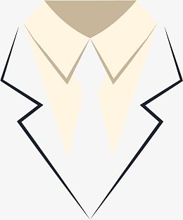 矢量男性衣领