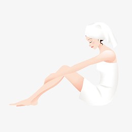 沐浴的女孩