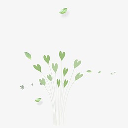 绿色现代植物装饰
