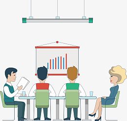 矢量办公会议场景