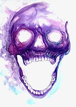 紫色烟雾装饰物