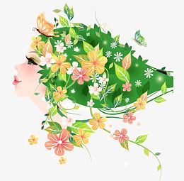 春姑娘矢量素材
