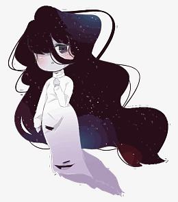 矢量长发幽灵