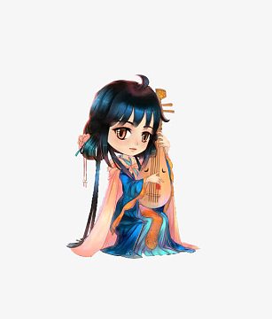 琵琶古风素材_琵琶古风图片元素-觅元素