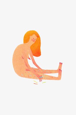 手绘裸女
