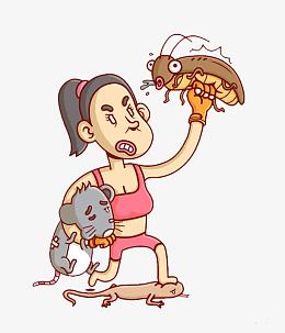 卡通女汉子