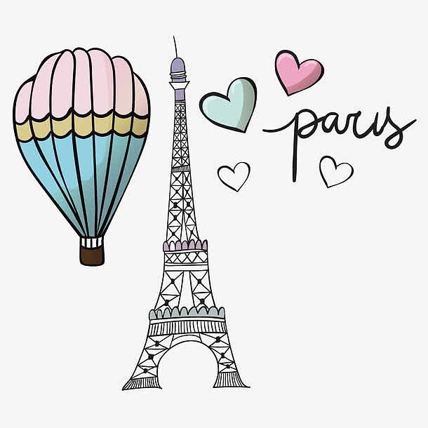 矢量我爱巴黎
