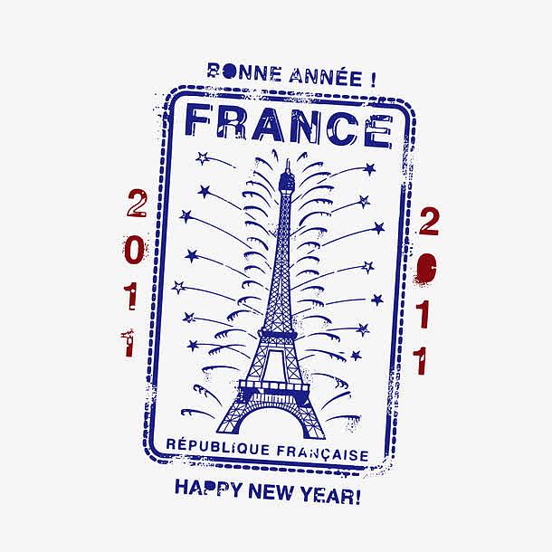 法国巴黎邮戳