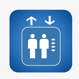 上下箭头排队电梯标志