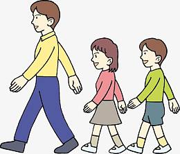 卡通路人们