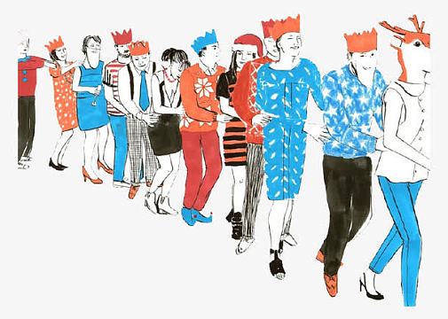 卡通排队人群png人山人海png人山人海卡通png人群欢呼png伸向天空的