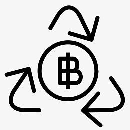 比特币货币金融钱付款回收交易货