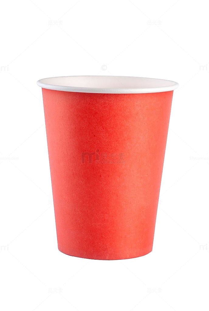 红色纸杯高清图片