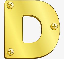 金色金属艺术字矢量图