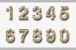 金属数字发光立体字