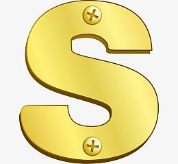 金色金属艺术字矢量图