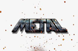 METAL金属艺术字