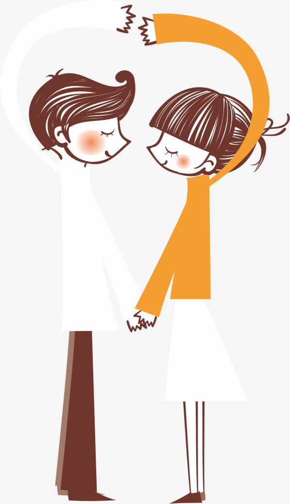 卡通情侣素材免费下载_觅元素