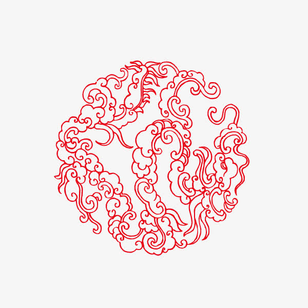 中国风花纹 装饰花纹 圆形素材免费下载_觅元素