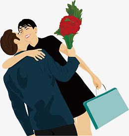 成功后激动拥抱