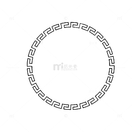 圆形花纹边框