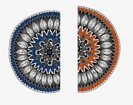 中国圆形对称古典图案