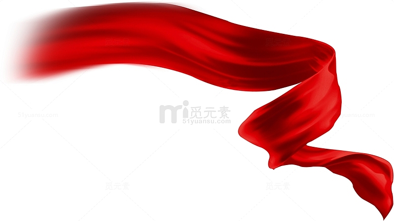 建党节国庆节日红色丝绸