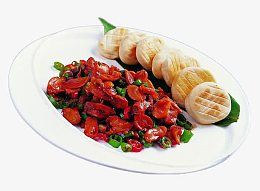 盐菜馒头加炒腊肉免扣素材