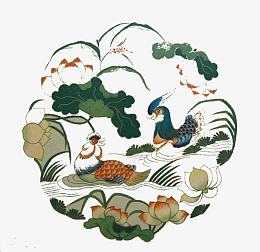 鸳鸯戏水