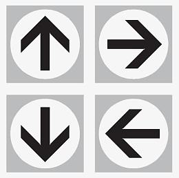 彩色立体感轮播箭头