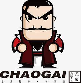 卡通人物印花矢量图