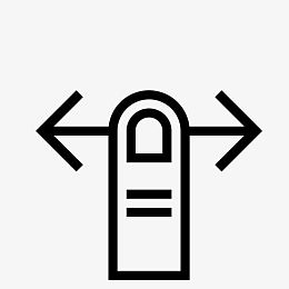 手指手势手水平一刷卡hawco