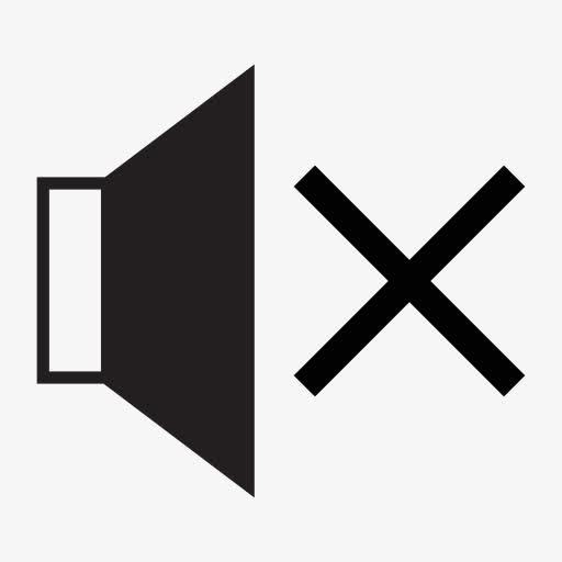 声音静音标志图标