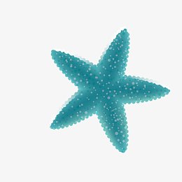 矢量蓝色海星装饰